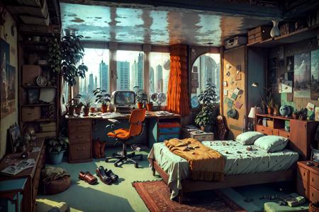 11452-4091892194-1970retrofuturism,_indoors, pov, no_humans, bedroom, bed, shelf, table, closet, window, window, blinds, box, rug, bed_sheet, com.png